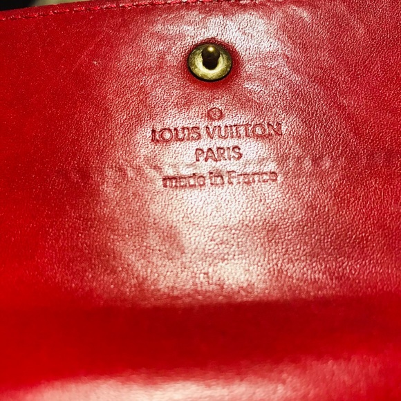 Louis Vuitton monogram vernis red wallet - Picture 5 of 8